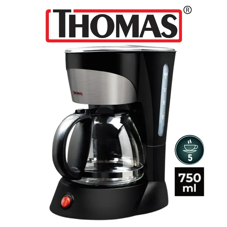 CAFETERA 750ML COLOR NEGRO MOD TH-130
