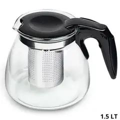 ICHIMATSU - Tetera de vidrio borosilicato con filtro 1.5 L-