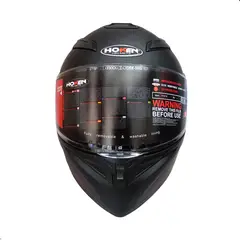 GENERICO - Casco Para Motociclista Hoken HK3 FF916 Abatible Negro Mate