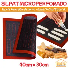 GENERICO - Silpat Silpack de Silicona Perforada Microperforado Reversible 40x30cm
