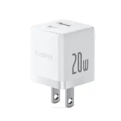 BASEUS - Cargador Rapido 20W USB-C y USB-A