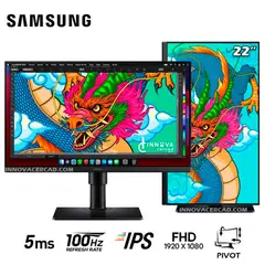SAMSUNG - MONITOR LS22D400GALXPE Essential S4 22 IPS100Hz5ms Pivote