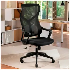 KOMSUM - Silla Ergonomica de Oficina Ejecutiva Lyon Negro