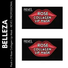 GENERICO - Pack x2 Rose Collagen Lip Mask - REVE´L PROFESSIONAL