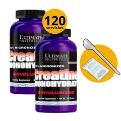 ULTIMATE NUTRITION - CREATINAS DE 300gr 2und - CREATINAS MONOHIDRATADAS
