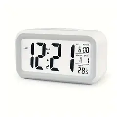 GENERICO - Reloj Despertador Digital Pantalla LED Muestra la Temperatura