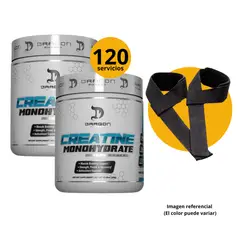 DRAGON - CREATINAS PHARMA DE 300gr 2und - CREATINAS MONOHIDRATADAS CON STRAPS