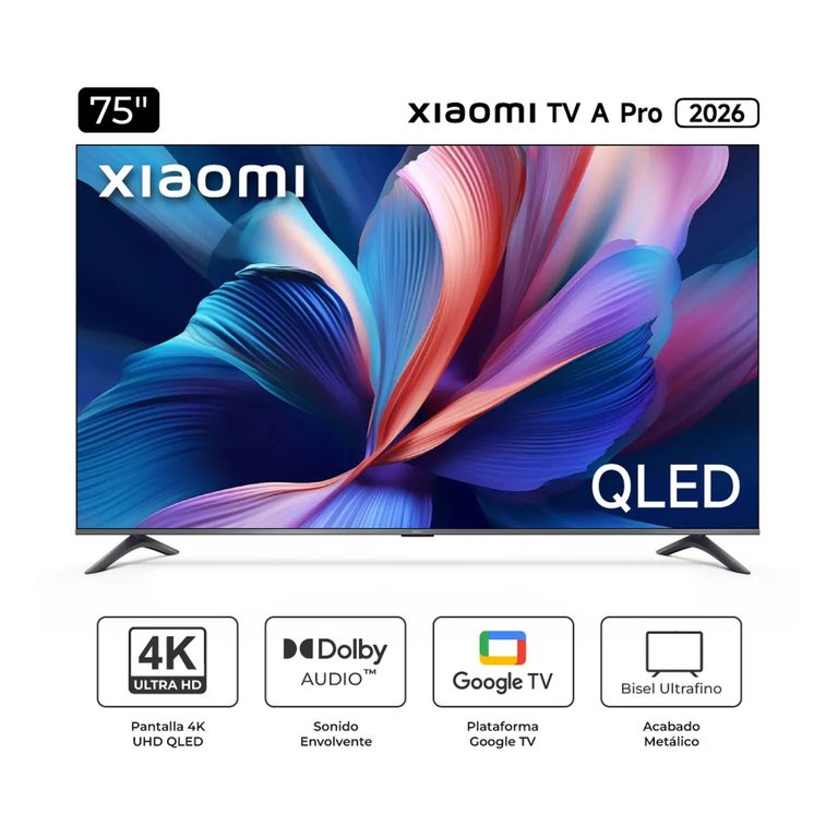 Televisor 75" Smart TV QLED, 4K Ultra HD, A PRO 2026