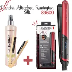 REMINGTON - Alisadora SILK S9600 + Cepillo + Termo protector