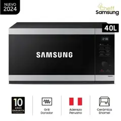 SAMSON - Horno Microondas Samsung 40L Acero Inoxidable Grill - MG40DG5524ATPE