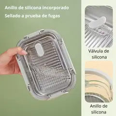 GENERICO - Contenedor De Alimentos 1L Hermético y Práctico