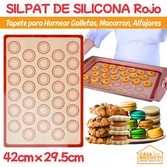 GENERICO - Tapete Silicona Reutilizable Antiadherente 42x30cm Silpat para Macaron