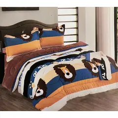 MINGDA - Set Edredón Kids Piel 1.5 pz de Angel + Sabanas + Fundas 5 piezas