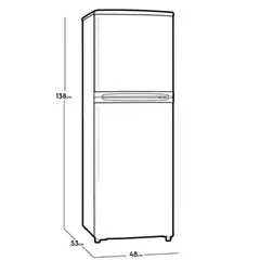 ELECTROLUX - Refrigeradora 138L Frost 2 Puertas Blanco ERT18G2HNW