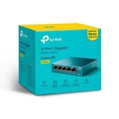 TP LINK - Switch TP-Link de 5 puertos, 10/100/1000 Mbps, LS105G