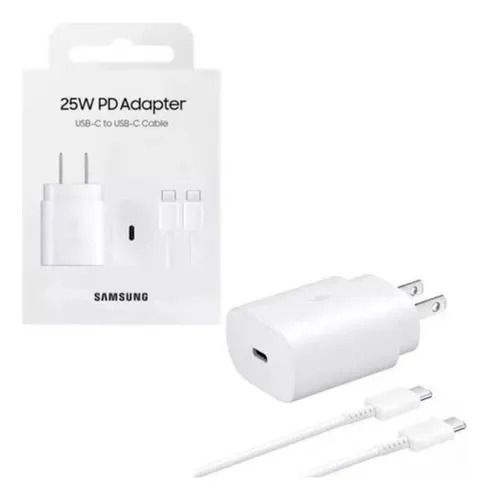 Cargador 25w color blanco
