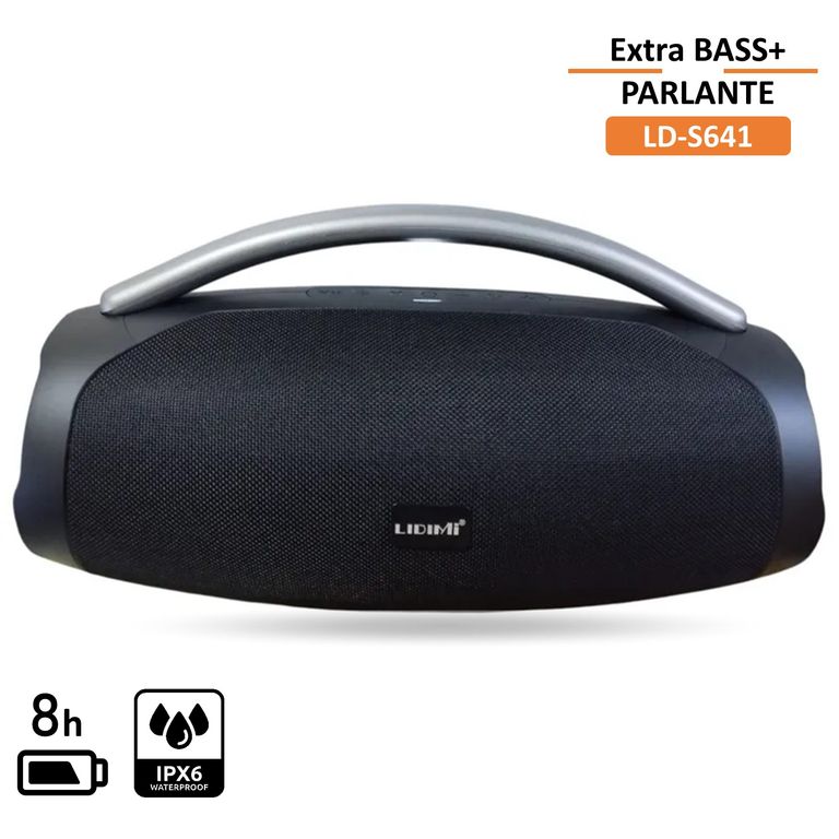 Parlante Portátil LD-S641 con 2 altavoces Bluetooth USB