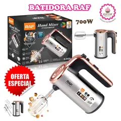 RAFF - Batidora de mano Premium RAF 700W de Alta velocidad de 26000 RPM