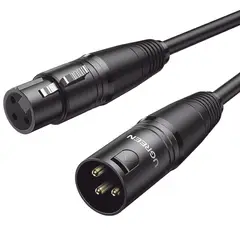 UGREEN - Cable Micro XLR Canon Macho a Hembra 10m Plug Play AV130 20714