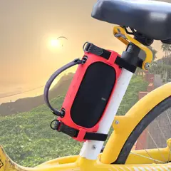 GENERICO - FUNDA CASE PROTECTOR SILICONA + CORREA PARA JBL CHARGE 6 COLOR ROJO