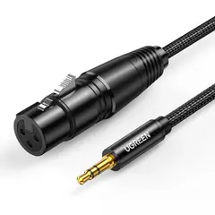 UGREEN - Cable de Audio 3.5mm Macho a XLR Hembra 2m Micro AV182 - 20244