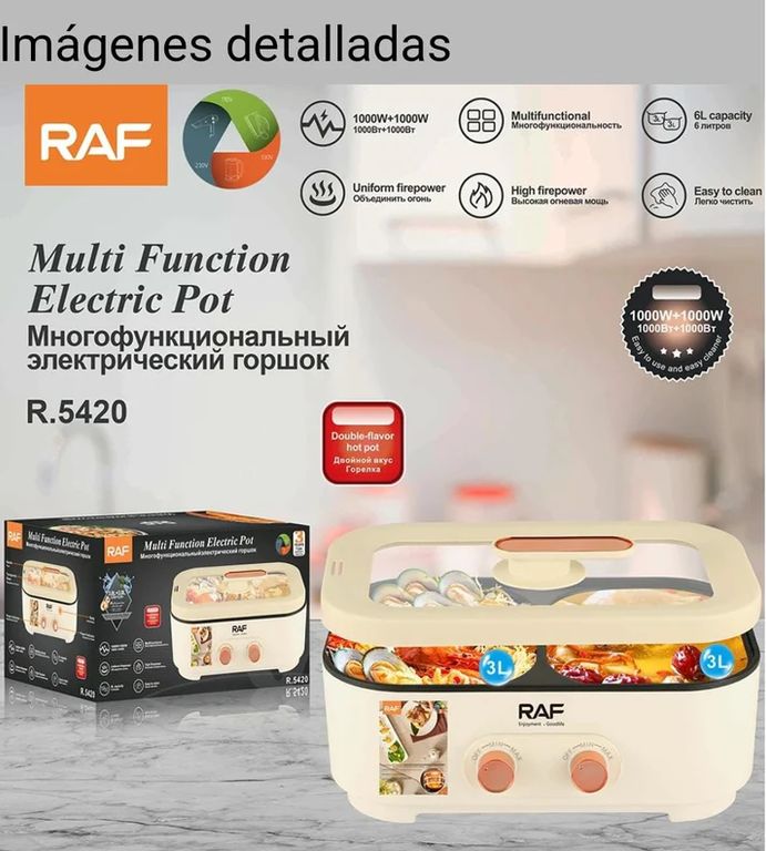 HERMOSA OLLA ARROCERA MULTIFUNCIONAL DOBLE