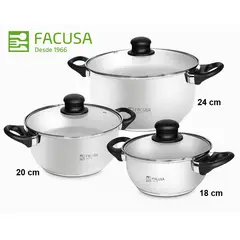 FACUSA - Set de Ollas de 6 piezas