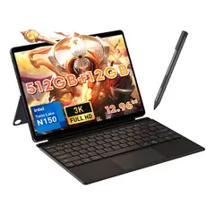 CHUWI - Tableta Hi10 Max 2 en 1 con pantalla táctil de 12.96 pulgadas teclado 12 GB SSD 512 GB