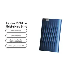 LEGEND - Disco duro móvil Lite Lenovo 1 TB F309 azul