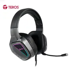 TEROS - Audífono TE-8171N 35MM ESTEREO RGB NEGRO