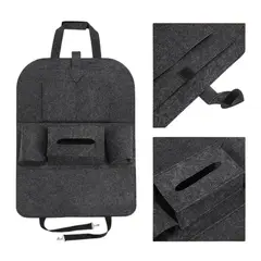 GENERICO - 2 Organizadores para asiento para telefono botellas papel - NEGRO