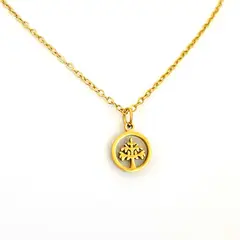 GENERICO - Collar de Acero Árbol de la Vida 43 cm