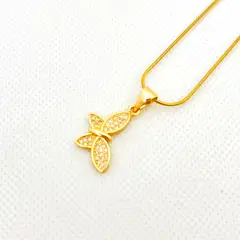 GENERICO - Collar de Acero Mariposa 43 cm