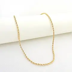 GENERICO - Collar de Acero Trenzado 45 cm