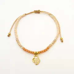 GENERICO - Pulsera Regulable Muranos y Acero - Alison