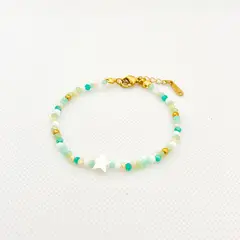 GENERICO - Pulsera Regulable Muranos y Acero Diana