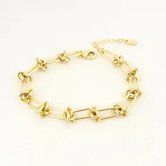 GENERICO - Pulsera de acero nudos