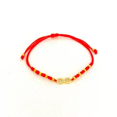 GENERICO - Pulsera hecha a mano con hilo y acero - Verónica