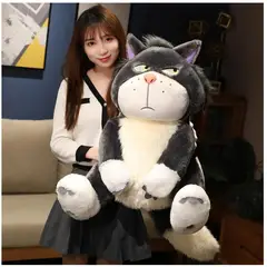 GENERICO - Peluche Gato Lucifer 80cm - Gato Enfadado Cenicienta