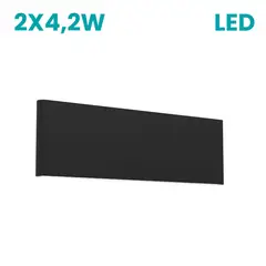 EGLO - Lamp Pared Climene 42w Negro
