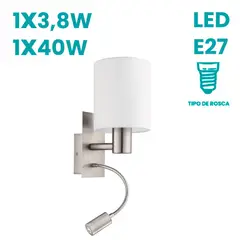 EGLO - Aplique Pasteri Blanco