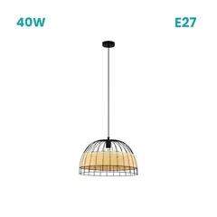 EGLO - Lámpara Colgante Anwick E27 40w D500