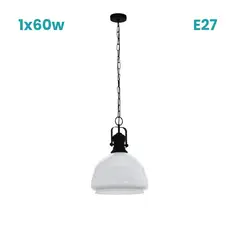 EGLO - Lámpara Colgante Combwich 1 1x60w