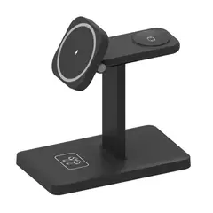 OEM - Cargador Inalámbrico Magnético 3 en 1 Para iPhone AirPods Apple Watch