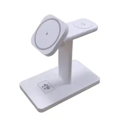 OEM - Cargador Inalámbrico Magnético 3 en 1 Para iPhone AirPods Apple Watch