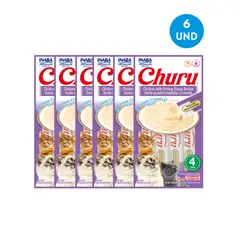 MOR - Churu Pollo y Camarón Snack Húmedo para Gatos Pack x 6