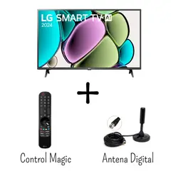 LG - Televisor 43 Pulgadas FHD WebOS 43LR6000PSA + Control Magic + Antena Digital (2024)