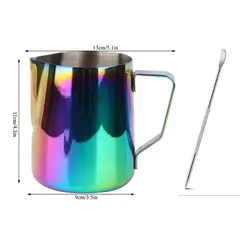 GENERICO - Jarra Barista tornasol 600 ml + lápiz de acero