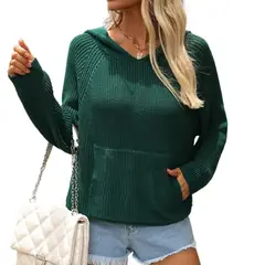 TIOZONEY - Suéter de mujer-Verde