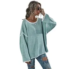 TIOZONEY - Suéter de mujer-Verde